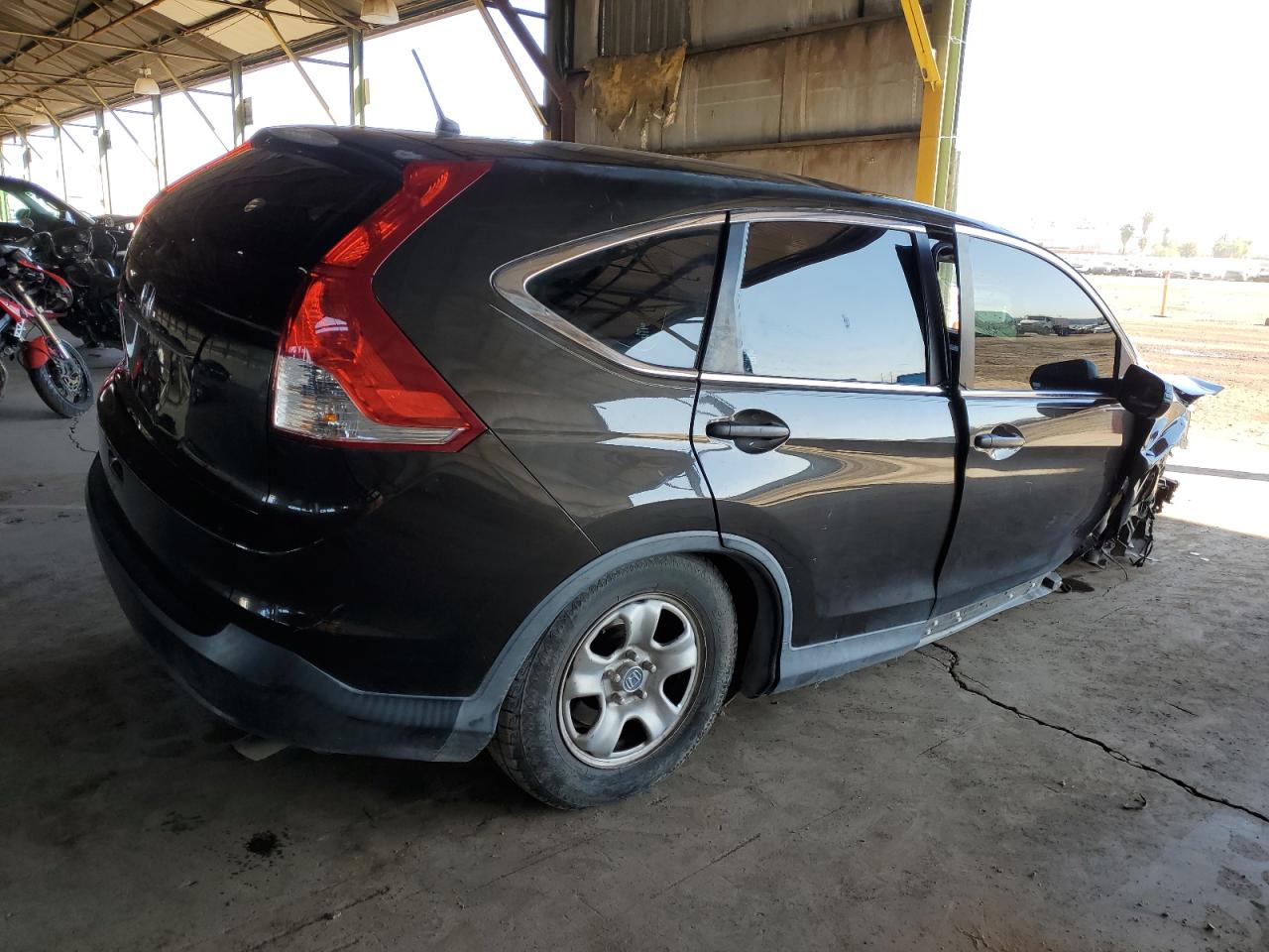 2013 Honda CR-V VIN 5J6RM3H33DL045170 Copart auction photo, front end / undercarriage damage thumbnail 3