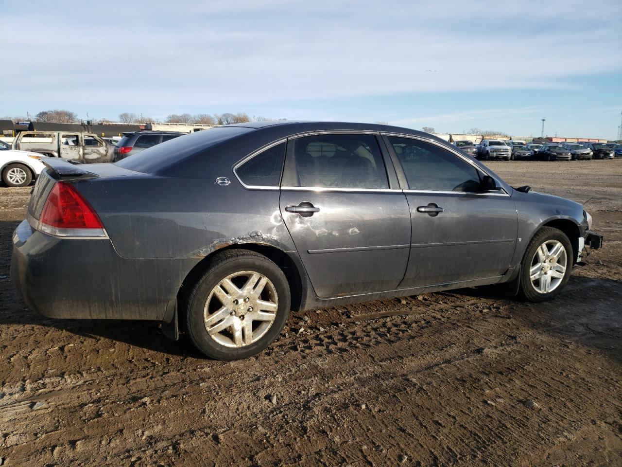 2008 Chevrolet Impala VIN 2G1WT55N689171493 Copart auction photo, front end / side damage thumbnail 3
