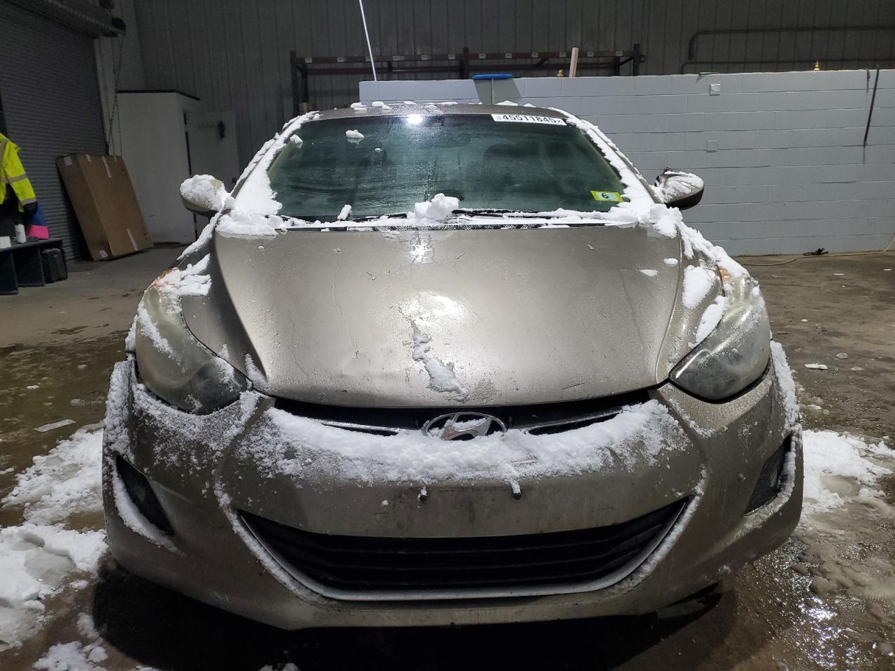 2013 Hyundai Elantra VIN 5NPDH4AE8DH287107 Copart auction photo, front end / side damage thumbnail 5