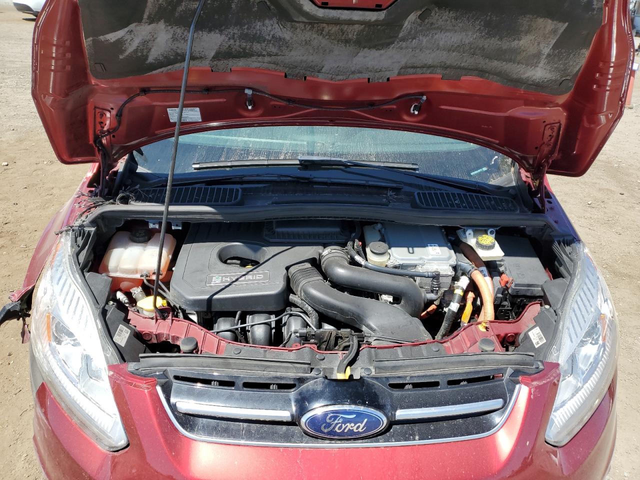 2017 Ford C-MAX VIN 1FADP5DU8HL103772 Copart auction photo, front end damage thumbnail 12