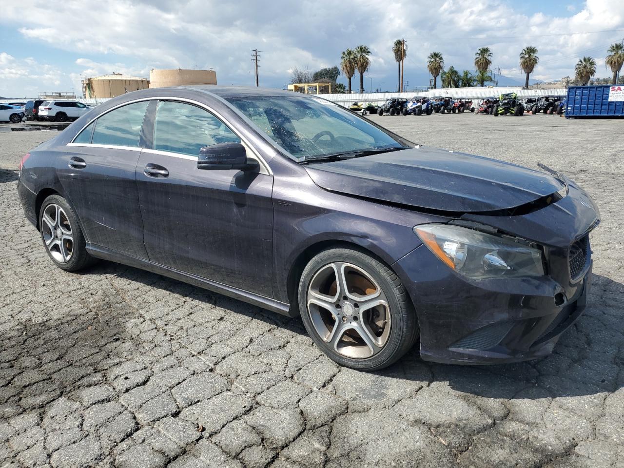 2014 Mercedes-Benz CLA-klasse VIN WDDSJ4EB5EN044034 Copart auction photo, front end damage thumbnail 4