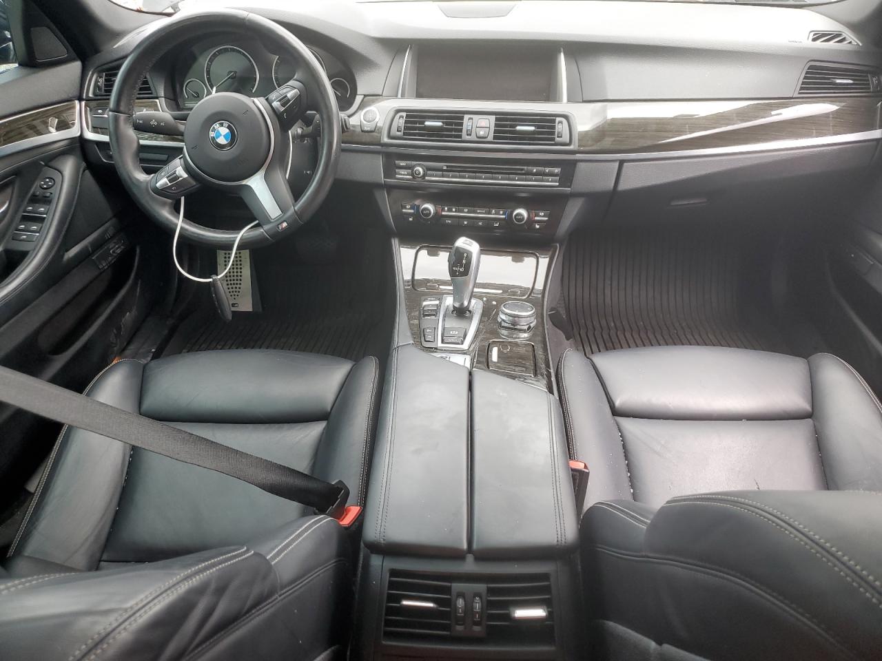 2015 BMW 5er VIN WBA5B3C59FD543435 Copart auction photo, side / rear end damage thumbnail 8