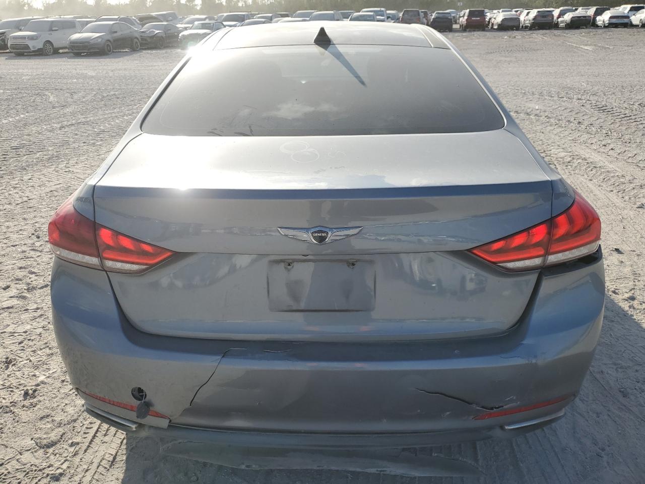 2016 Hyundai Genesis VIN KMHGN4JE8GU136375 Copart auction photo, front end / rear end damage thumbnail 6