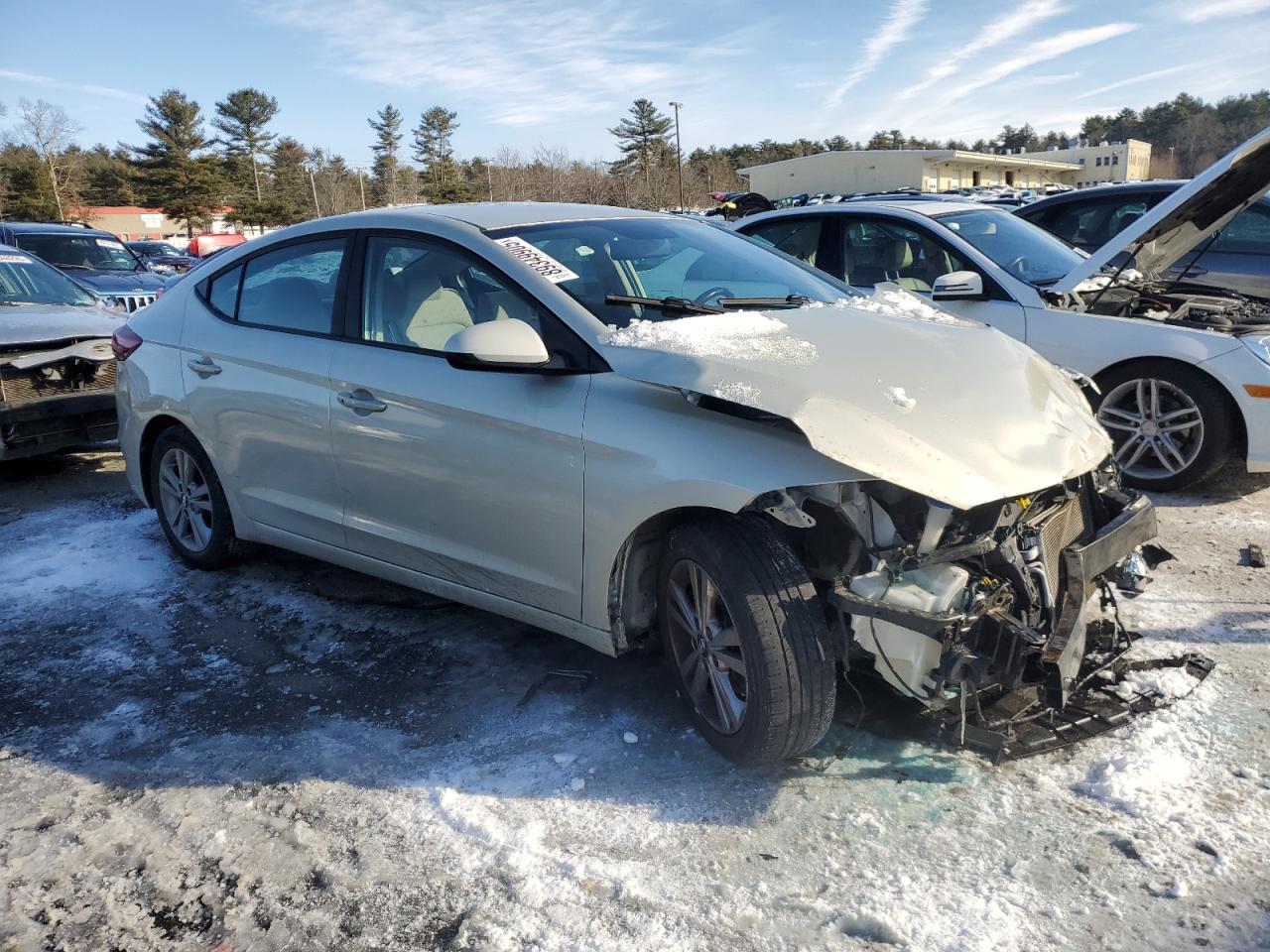 2017 Hyundai Elantra VIN KMHD84LF1HU229465 Copart auction photo, front end / minor dent/scratches damage thumbnail 4