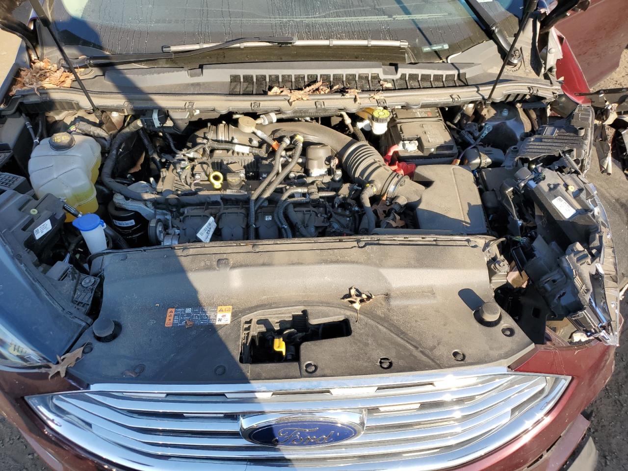 2022 Ford Edge VIN 2FMPK4J93NBA82501 Copart auction photo, front end / frame damage damage thumbnail 12