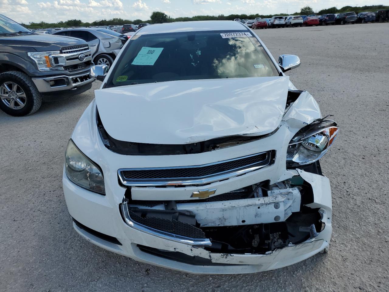 2012 Chevrolet Malibu VIN 1G1ZB5E04CF266591 Copart auction photo, front end / top/roof damage thumbnail 5