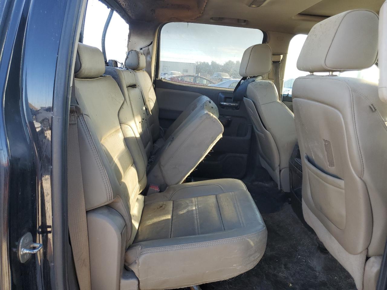 2015 GMC Sierra VIN 1GT120E89FF153186 Copart auction photo, burn damage thumbnail 10