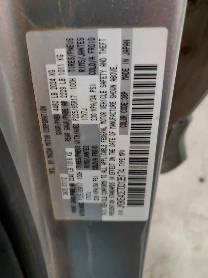 2013 Mazda CX-5 VIN JM3KE4CE7D0135174 Copart auction photo, front end / hail damage thumbnail 15