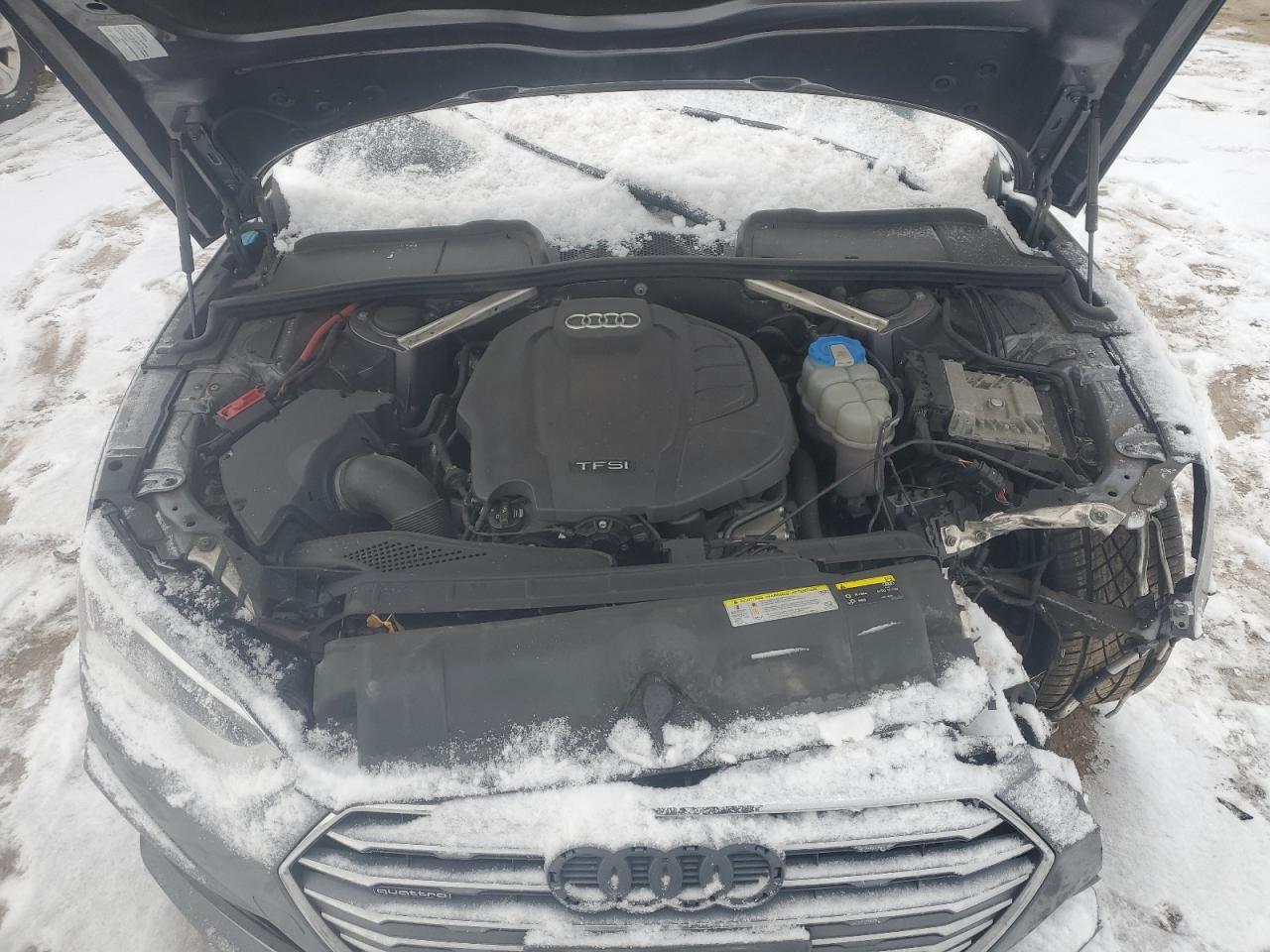 2018 Audi A5 VIN WAUENCF54JA005433 Copart auction photo, front end damage thumbnail 11
