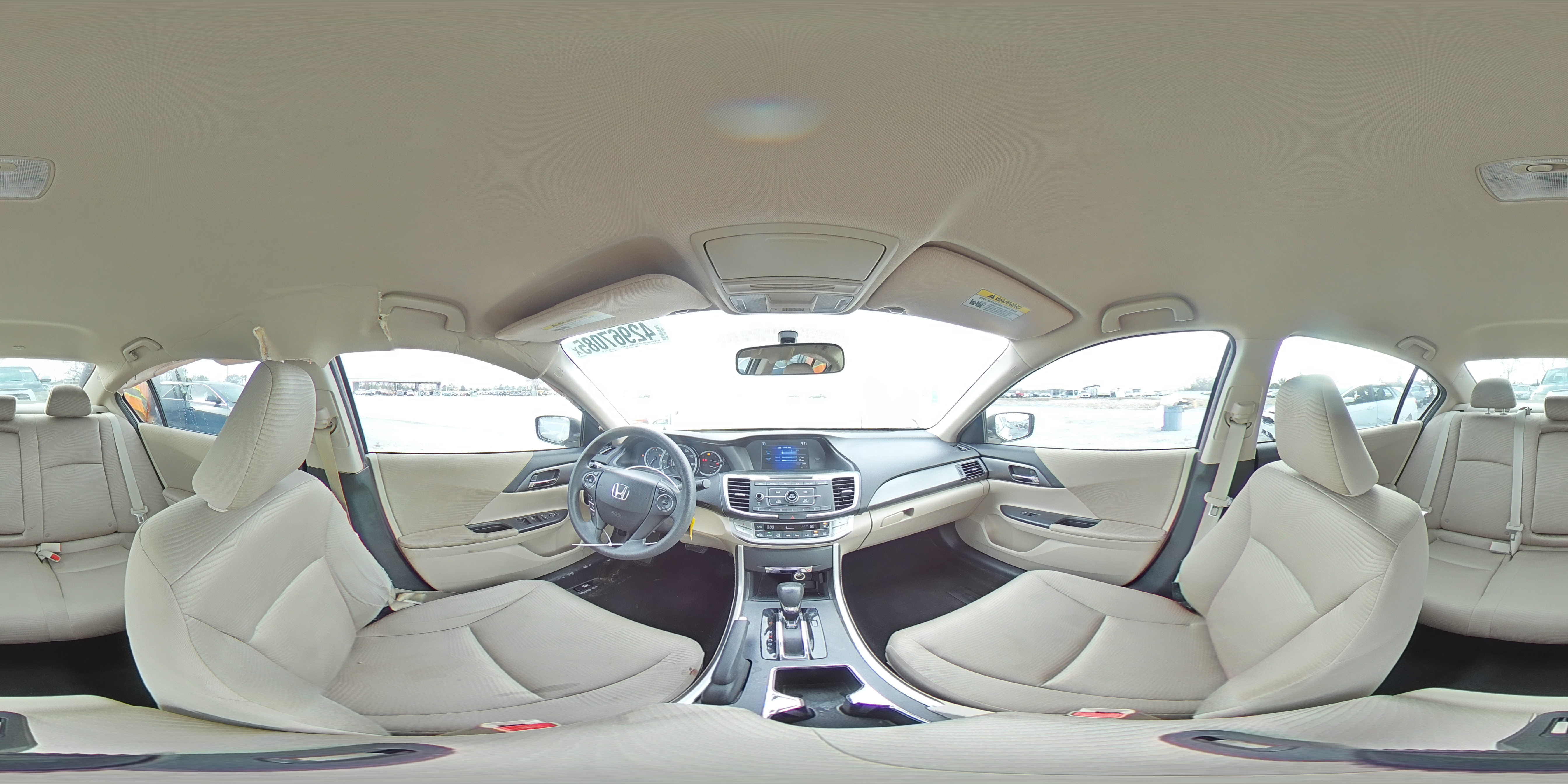 2014 Honda Accord VIN 1HGCR2F34EA022926 Copart auction photo, rear end / front end damage thumbnail 13