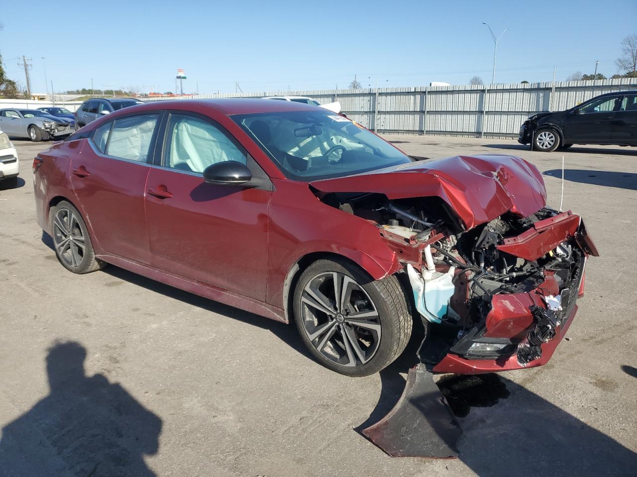 2020 Nissan Sentra VIN 3N1AB8DV9LY290643 Copart auction photo, front end / mechanical damage thumbnail 4