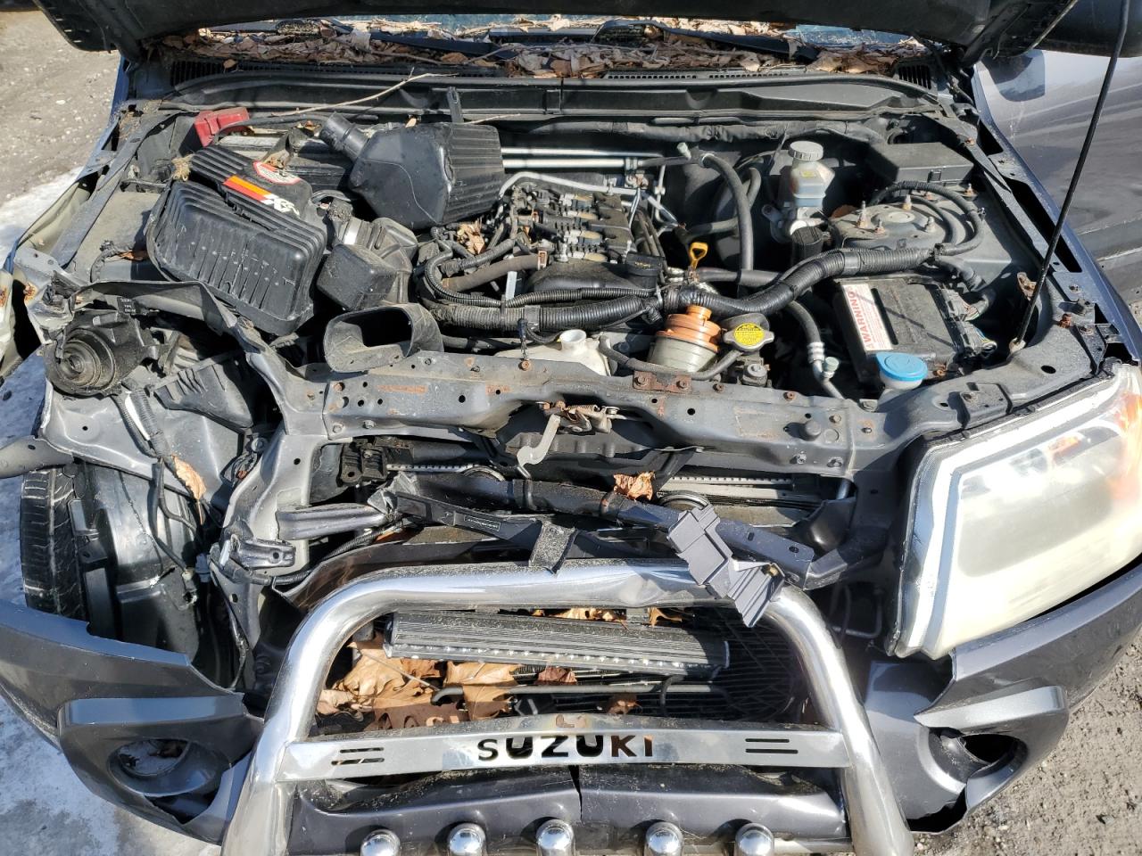 2011 Suzuki Grand Vitara VIN JS3TD0D78B4100787 Copart auction photo, front end / side damage thumbnail 12