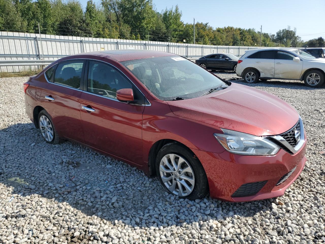 2018 Nissan Sentra VIN 3N1AB7AP0JY257947 Copart auction photo, side / undercarriage damage thumbnail 4