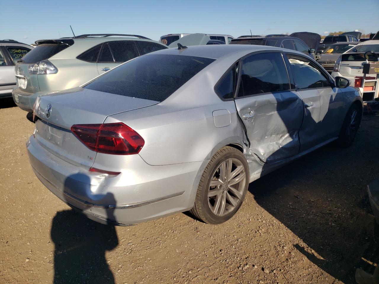 2019 Volkswagen Passat VIN 1VWLA7A30KC011316 Copart auction photo, side damage thumbnail 3