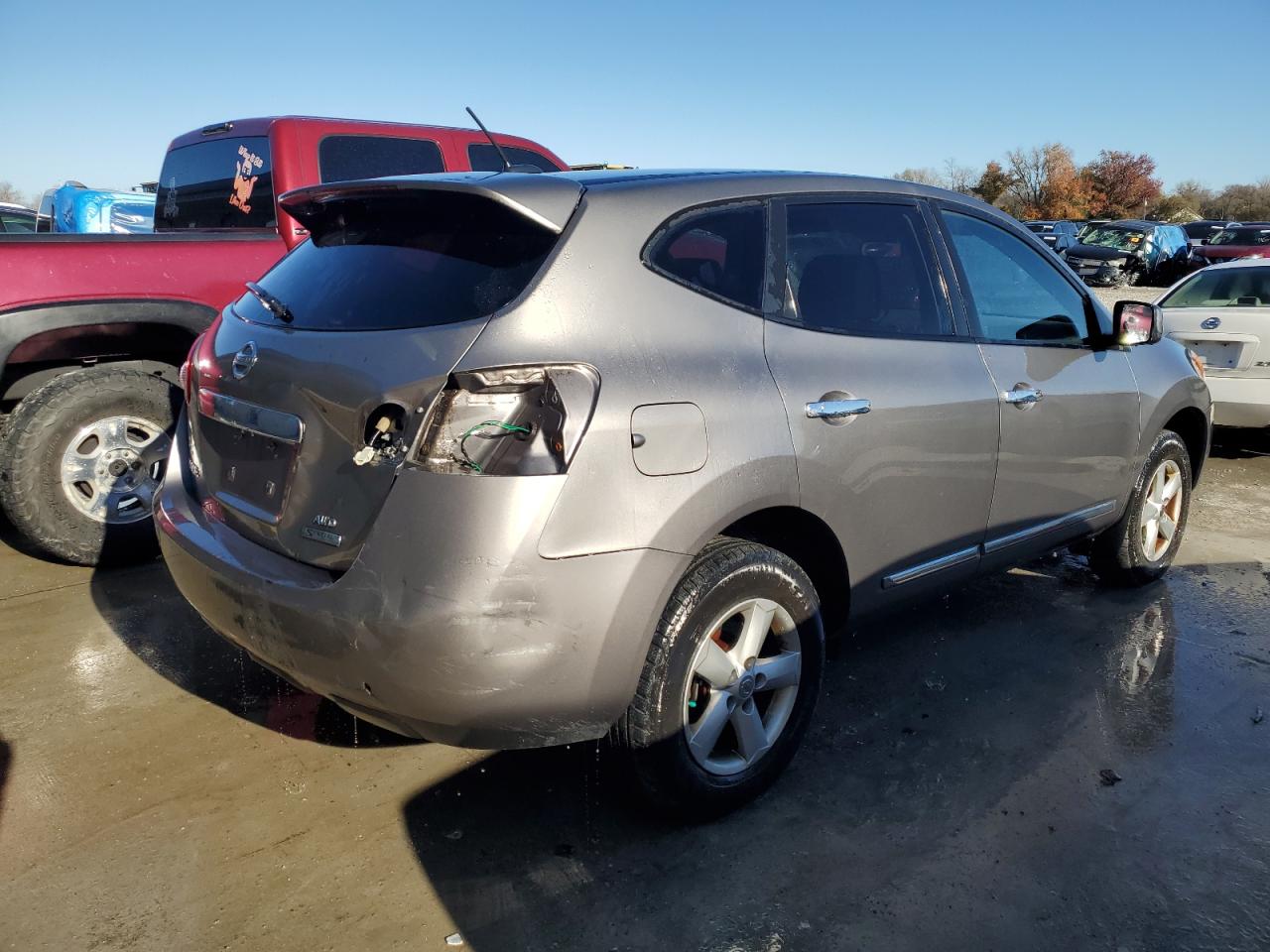 2013 Nissan Rogue VIN JN8AS5MV0DW606651 Copart auction photo, rear end damage thumbnail 3