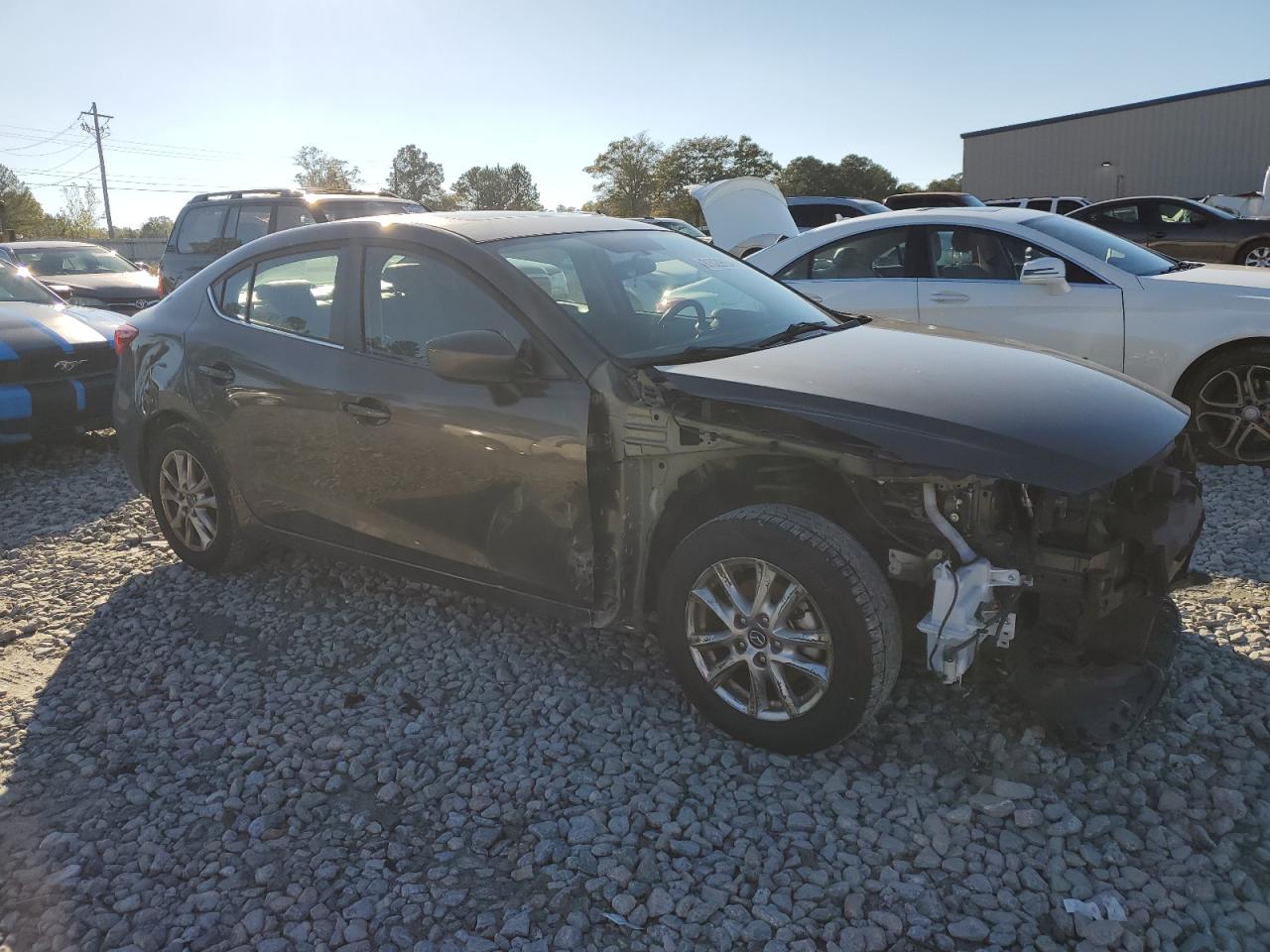 2015 Mazda 3 VIN 3MZBM1W74FM179637 Copart auction photo, front end damage thumbnail 4