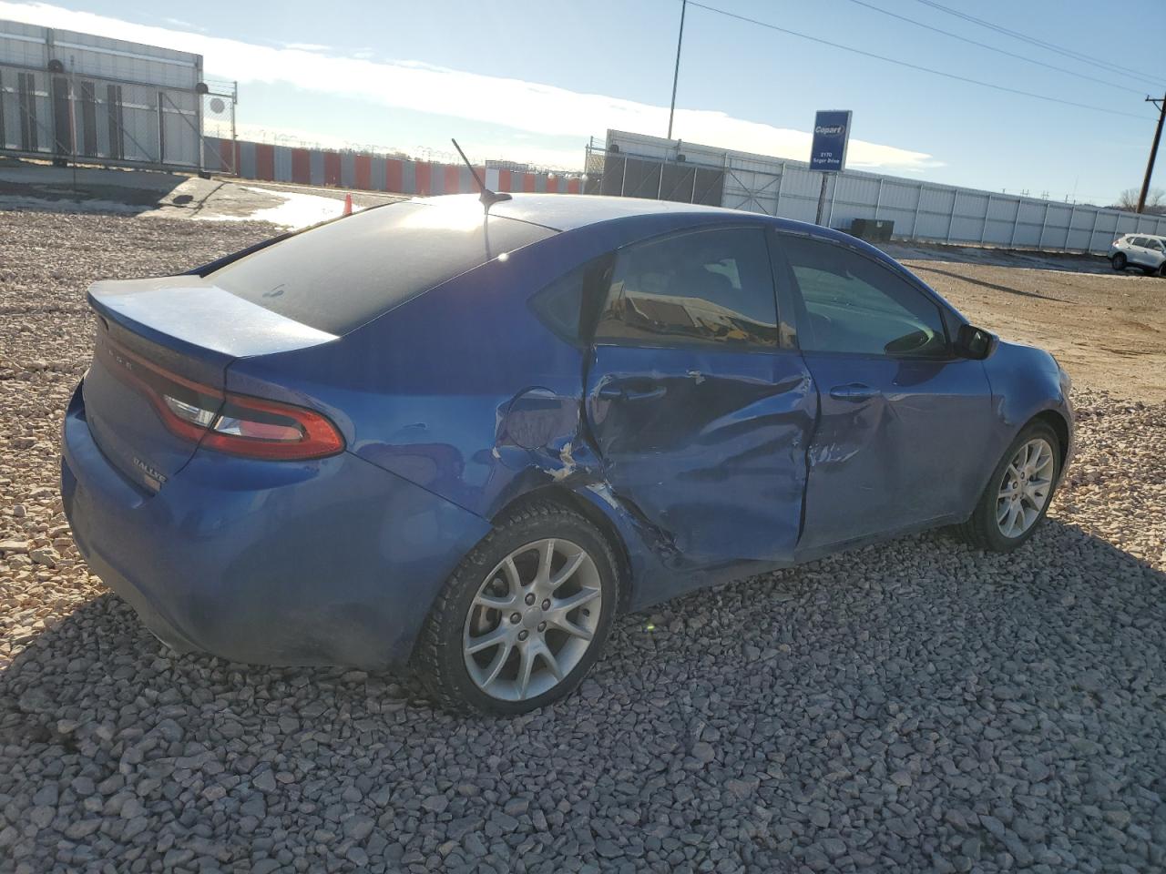 2013 Dodge Dart VIN 1C3CDFBH3DD247331 Copart auction photo, side damage thumbnail 3