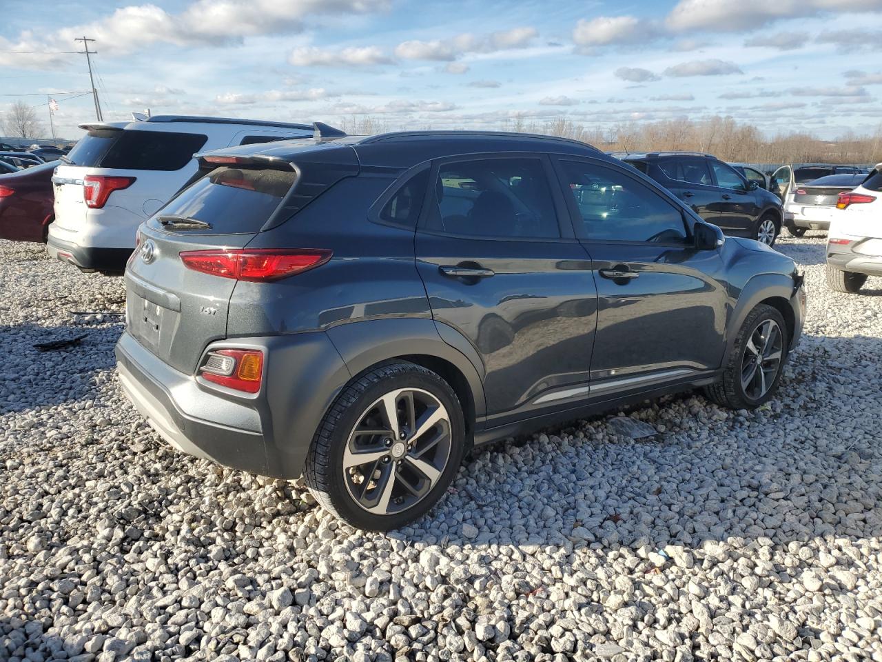 2020 Hyundai Kona VIN KM8K33A51LU416806 Copart auction photo, front end damage thumbnail 3
