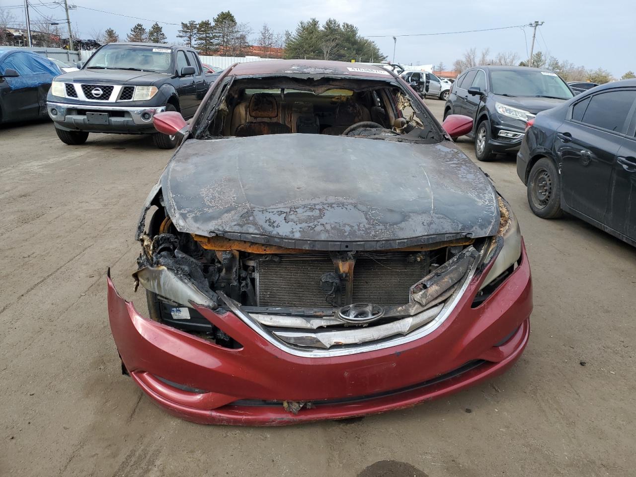 2011 Hyundai Sonata VIN 5NPEB4AC3BH296671 Copart auction photo, burn - engine / burn - interior damage thumbnail 5