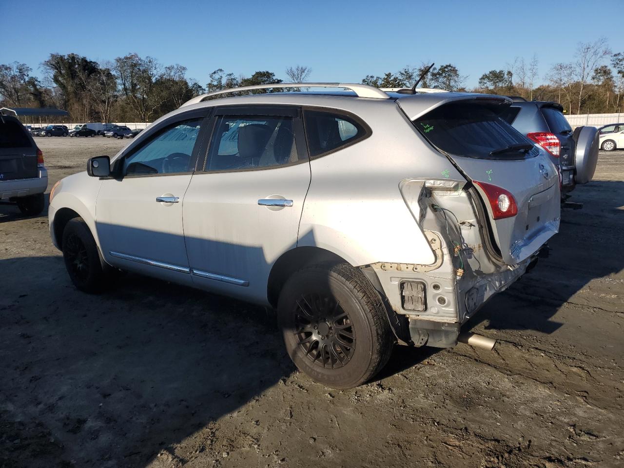 2014 Nissan Rogue VIN JN8AS5MV7EW701662 Copart auction photo, rear end damage thumbnail 2