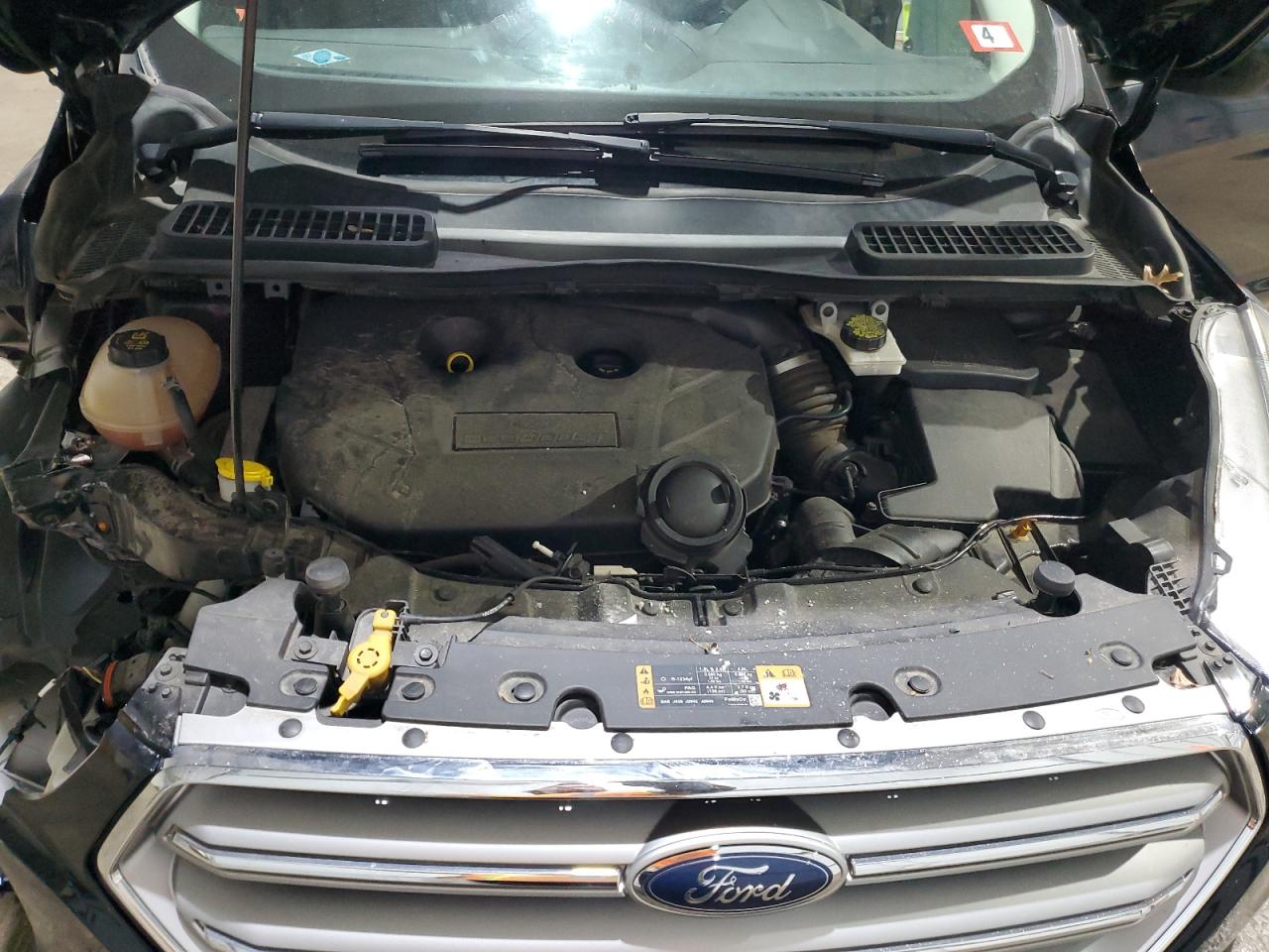 2017 Ford Escape VIN 1FMCU9G99HUB08546 Copart auction photo, side / front end damage thumbnail 12