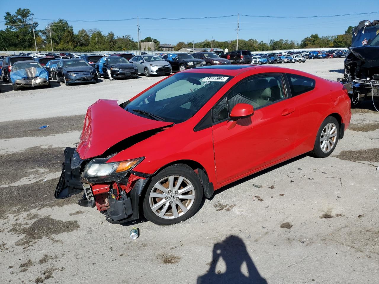 2012 Honda Civic VIN 2HGFG3B83CH517529