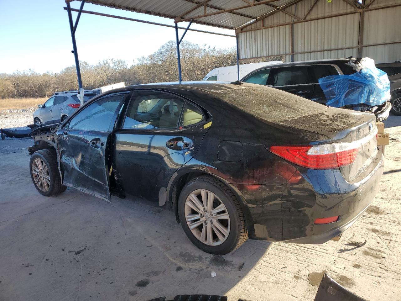 2014 Lexus ES VIN JTHBK1GG0E2148526 Copart auction photo, front end / side damage thumbnail 2