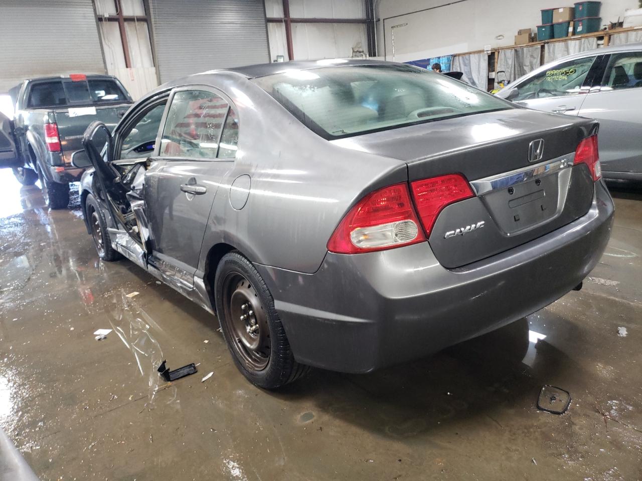 2011 Honda Civic VIN 19XFA1F55BE006208 Copart auction photo, side damage thumbnail 2