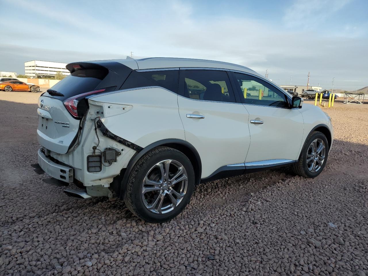 2016 Nissan Murano VIN 5N1AZ2MH7GN136222 Copart auction photo, rear end / side damage thumbnail 3