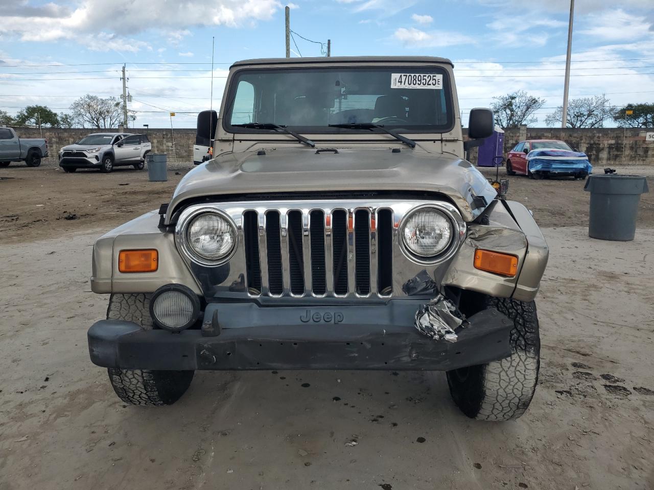 2003 Jeep Wrangler VIN 1J4FA59S33P373449 Copart auction photo, front end damage thumbnail 5