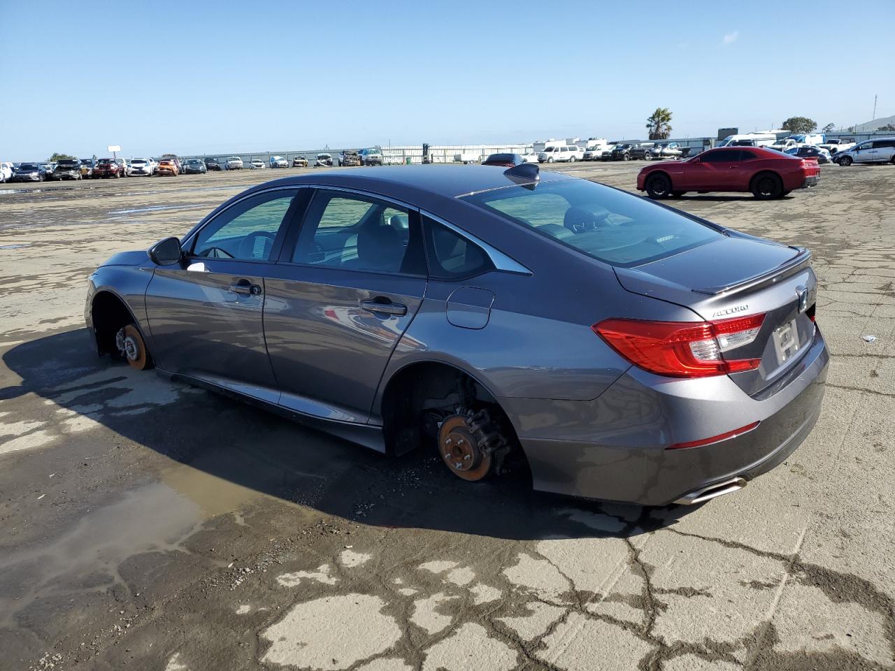 2019 Honda Accord VIN 1HGCV1F38KA109424 Copart auction photo, vandalism / stripped damage thumbnail 2
