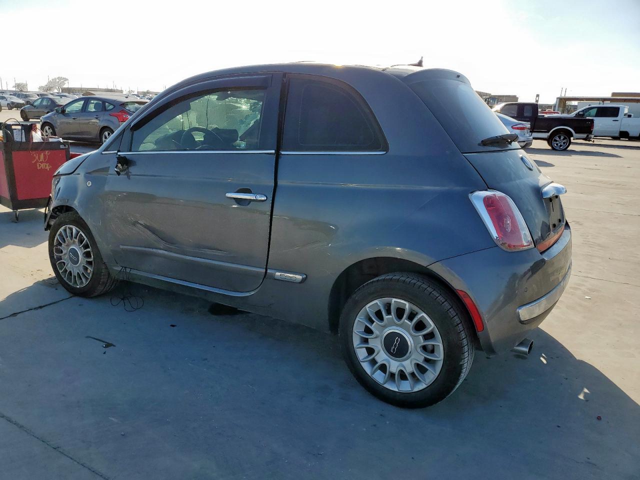2013 Fiat 500 VIN 3C3CFFCR1DT514929 Copart auction photo, all over damage thumbnail 2