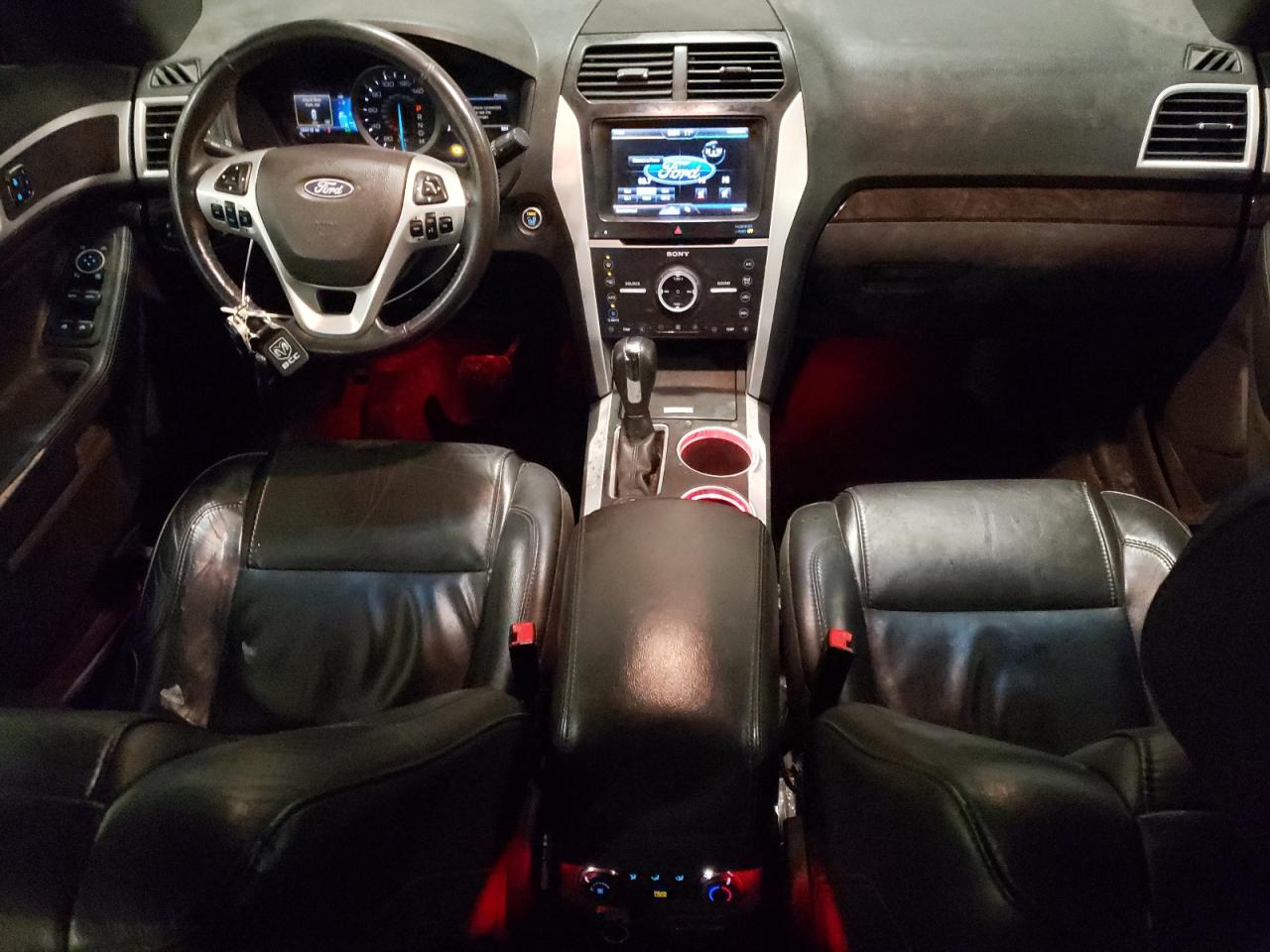 2013 Ford Explorer VIN 1FM5K8F84DGC02182 Copart auction photo, front end / side damage thumbnail 8