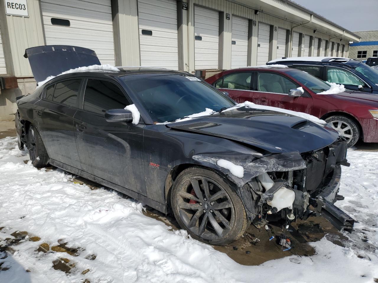 2019 Dodge Charger VIN 2C3CDXGJ9KH688981 Copart auction photo, front end / rear end damage thumbnail 4