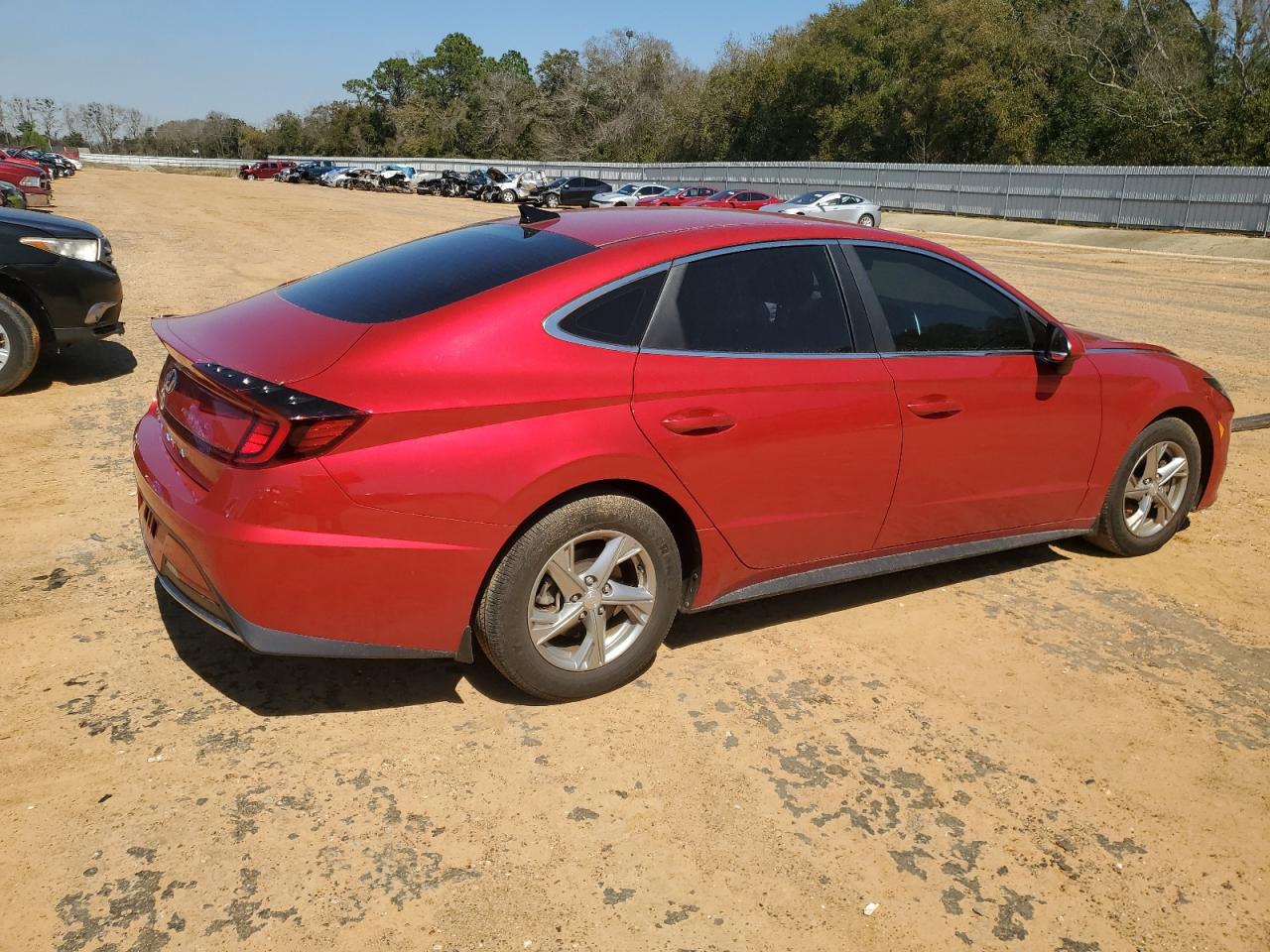 2022 Hyundai Sonata VIN 5NPEG4JA3NH133944 Copart auction photo, side / front end damage thumbnail 3