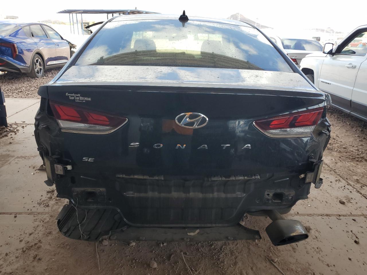 2019 Hyundai Sonata VIN 5NPE24AF2KH819690 Copart auction photo, side / rear end damage thumbnail 6