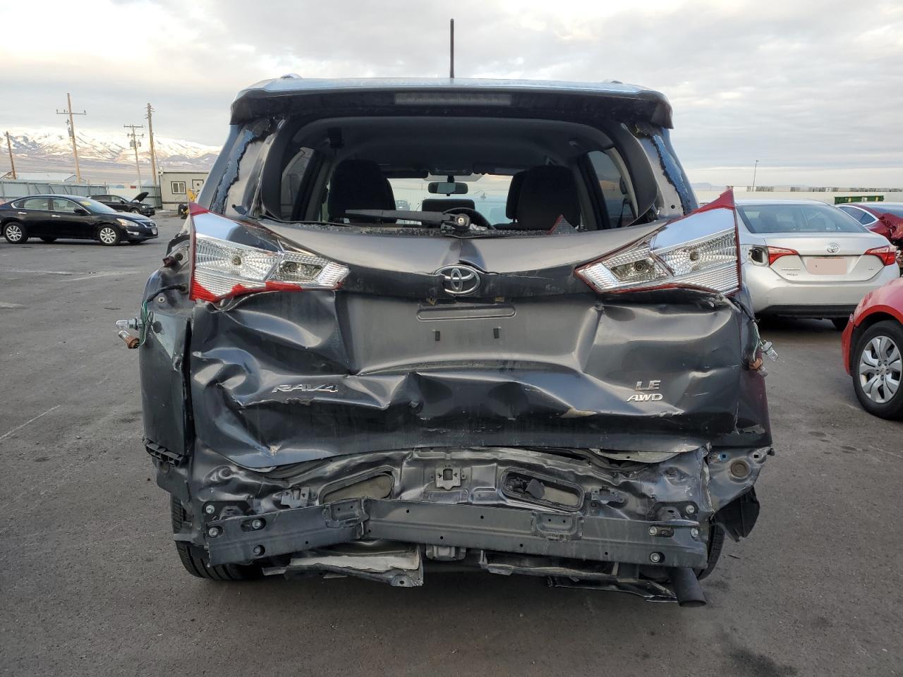 2015 Toyota RAV 4 VIN JTMBFREVXFD153793 Copart auction photo, rear end damage thumbnail 6