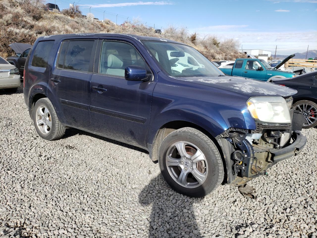 2013 Honda Pilot VIN 5FNYF4H58DB065159 Copart auction photo, all over damage thumbnail 4