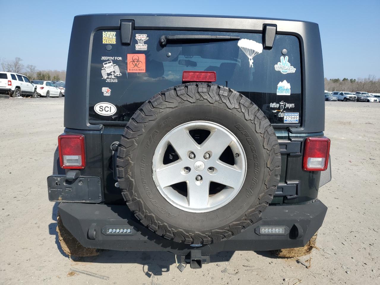 2012 Jeep Wrangler VIN 1C4AJWAG8CL236060 Copart auction photo, side / front end damage thumbnail 6