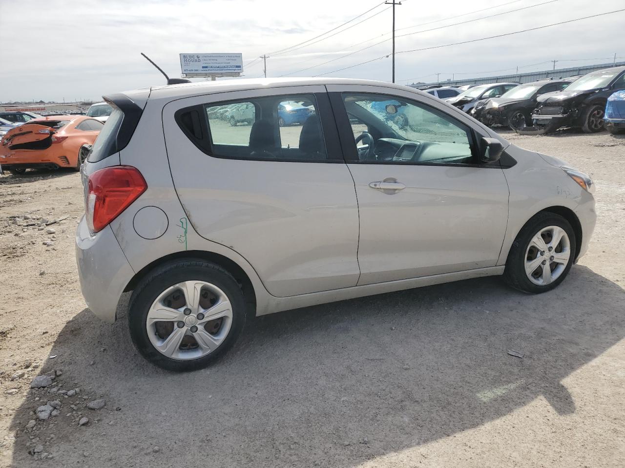2019 Chevrolet Spark VIN KL8CB6SA9KC744741 Copart auction photo, front end damage thumbnail 3