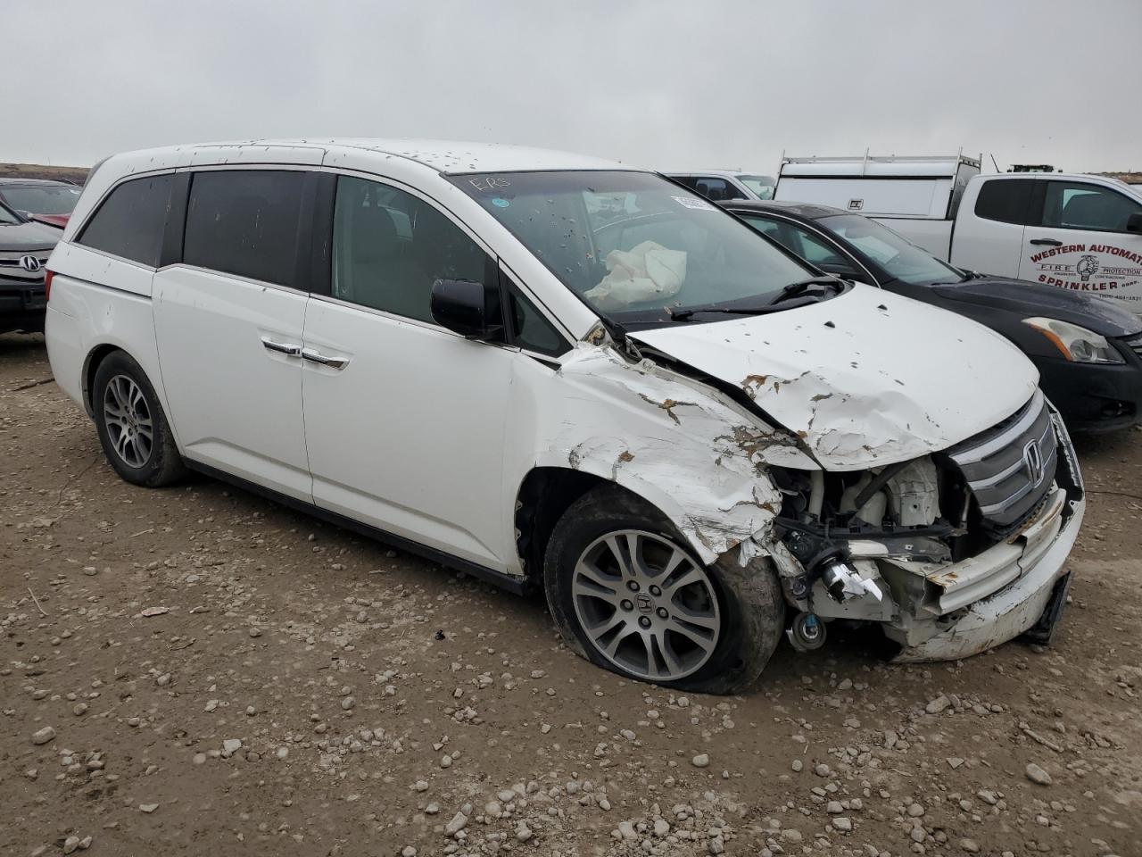 2011 Honda Odyssey VIN 5FNRL5H43BB014319 Copart auction photo, front end damage thumbnail 4