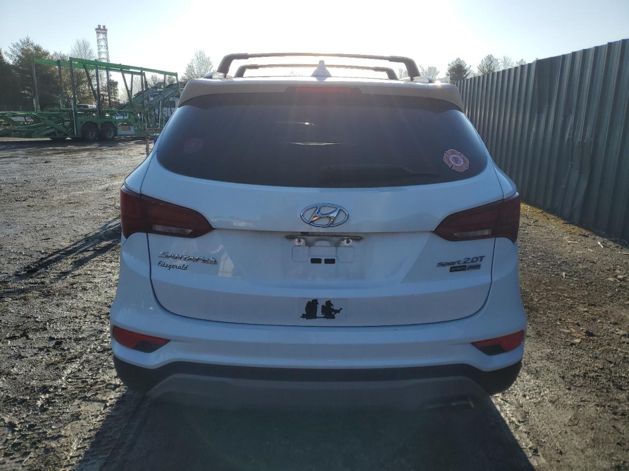 2018 Hyundai Santa Fe VIN 5XYZWDLA1JG543614 Copart auction photo, front end damage thumbnail 6