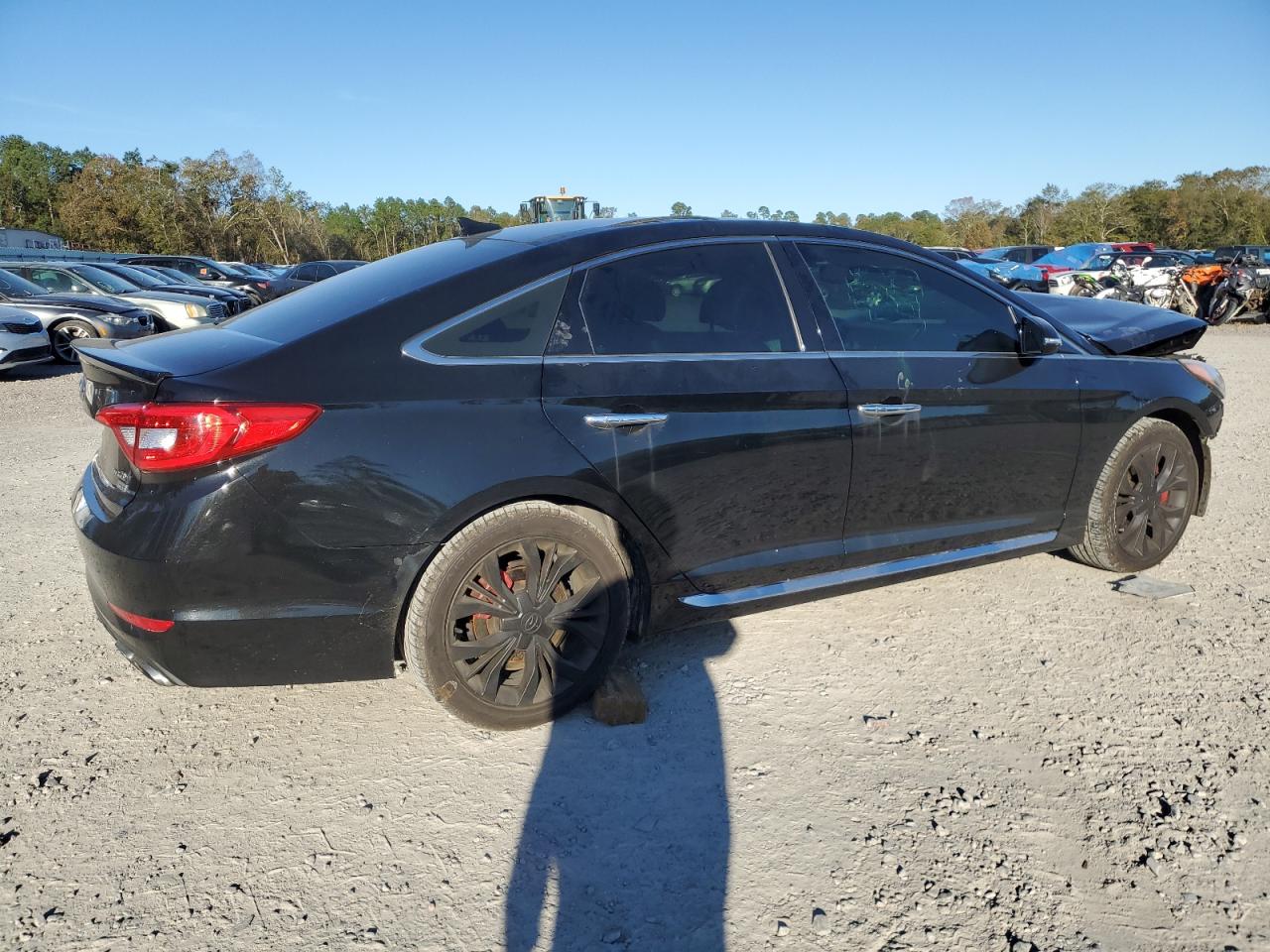 2015 Hyundai Sonata VIN 5NPE34AB3FH247562 Copart auction photo, front end damage thumbnail 3