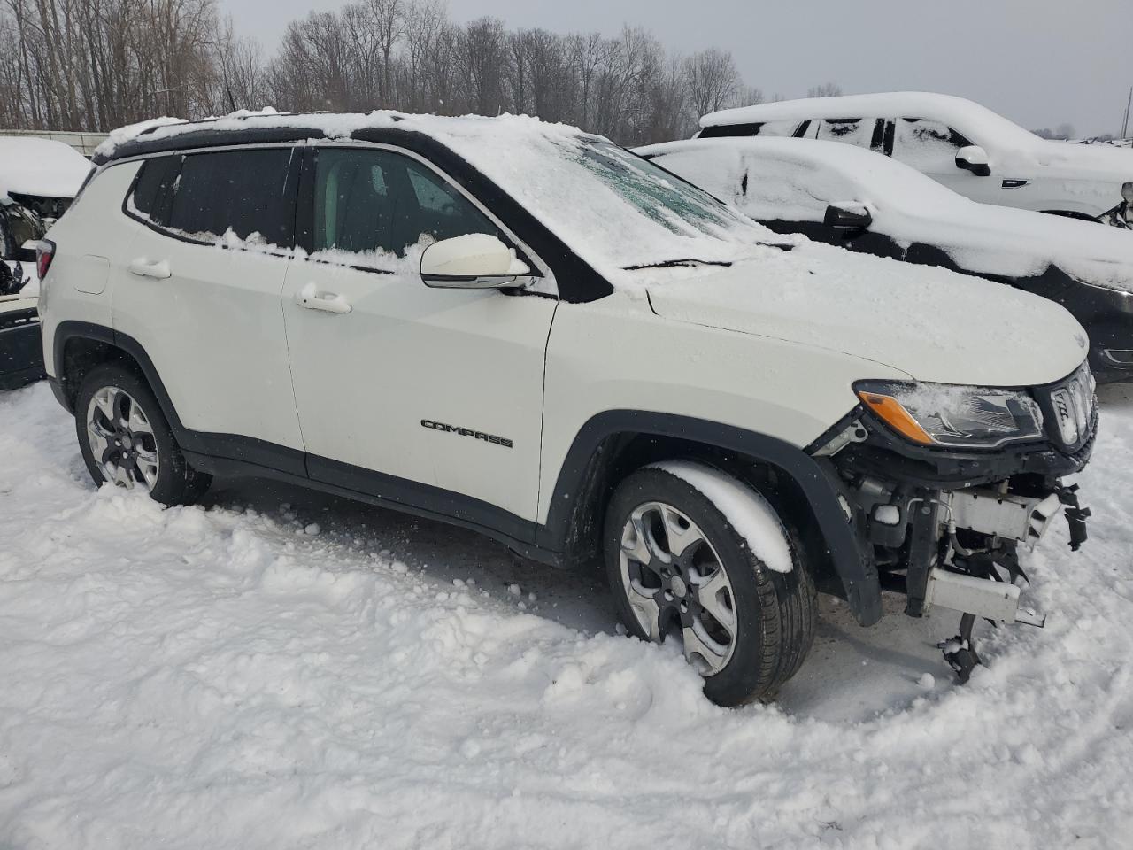2020 Jeep Compass VIN 3C4NJDCB2LT222716 Copart auction photo, front end damage thumbnail 4