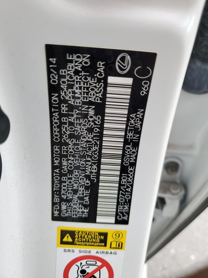 2014 Lexus ES VIN JTHBK1GG3E2119165 Copart auction photo, minor dent/scratches damage thumbnail 13