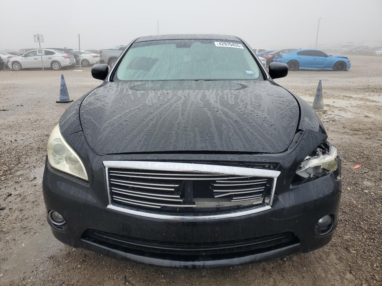 2013 Infiniti M VIN JN1BY1AR5DM601359 Copart auction photo, front end / burn - interior damage thumbnail 5