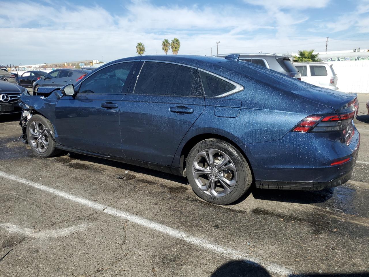 2024 Honda Accord VIN 1HGCY2F6XRA077299 Copart auction photo, front end / side damage thumbnail 2