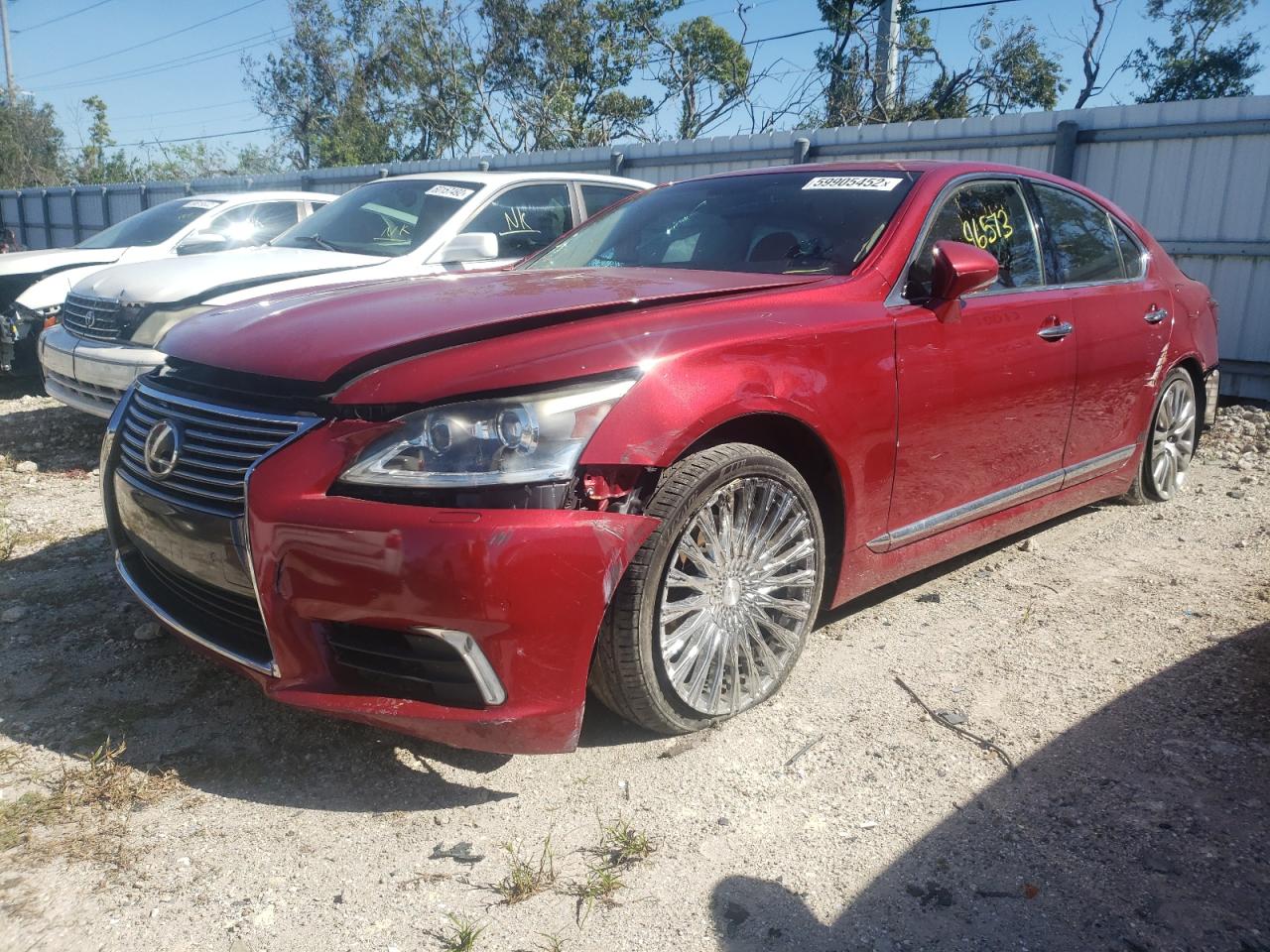 2013 Lexus LS VIN JTHBL5EF4D5123186 Copart auction photo, all over damage thumbnail 2