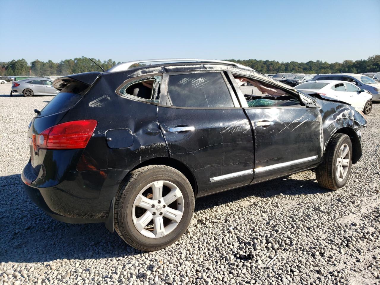 2015 Nissan Rogue VIN JN8AS5MT2FW658980 Copart auction photo, rollover damage thumbnail 3
