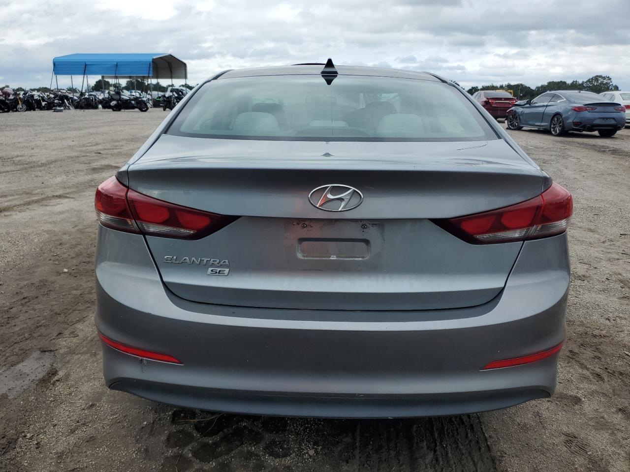 2017 Hyundai Elantra VIN KMHD74LFXHU097566 Copart auction photo, front end / minor dent/scratches damage thumbnail 6